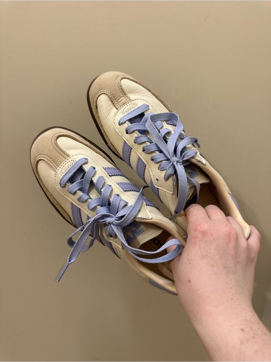 adidas Shoes - Adidas Women's Cream & Lavender Sambas